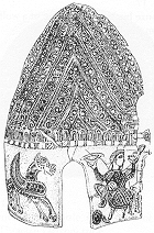 Thracian silver helmet